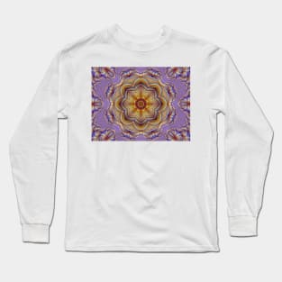 Digital Flower Kaleidoscope. Long Sleeve T-Shirt